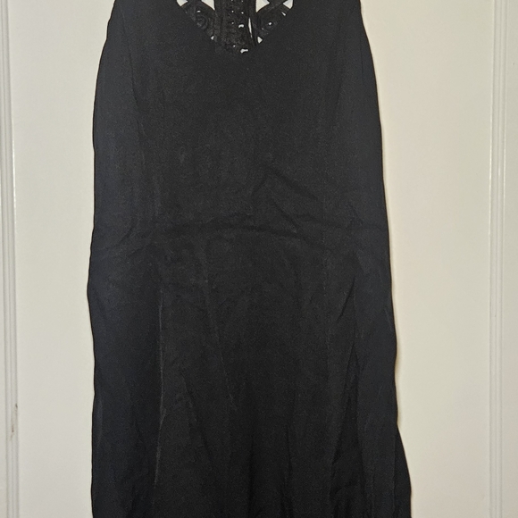 Vintage Jessica McClintock Black Sleeveless Dress - Picture 3 of 8